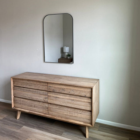 Gia Mid Century Double Dresser Chest & Dresser