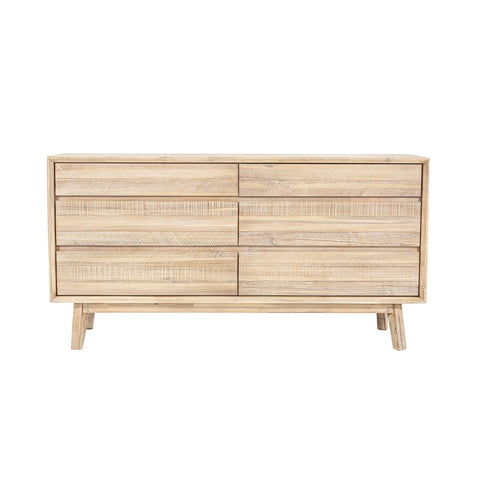 Gia Mid Century Double Dresser Chest & Dresser