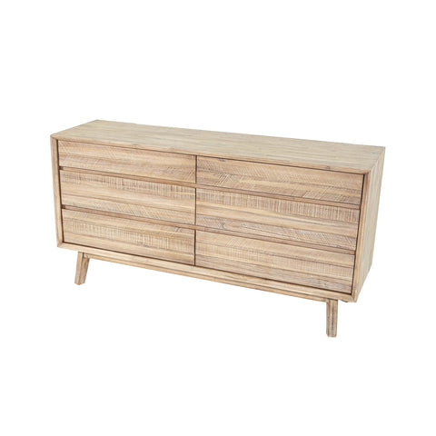Gia Mid Century Double Dresser Chest & Dresser