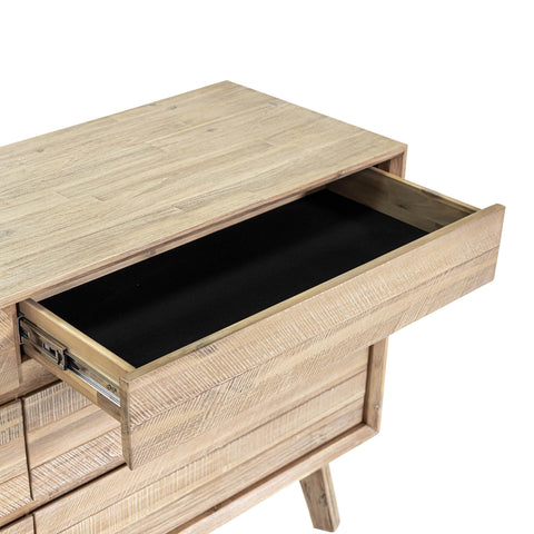 Gia Mid Century Double Dresser Chest & Dresser