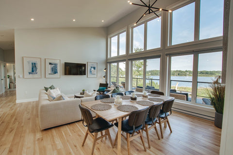 Gia Soft Scandinavian Extendable Dining Table with Frame Base