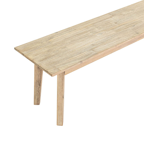 Timeless Minimalist Scandinavian Acacia Dining Bench