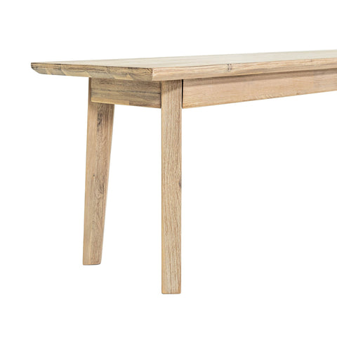 Timeless Minimalist Scandinavian Acacia Dining Bench
