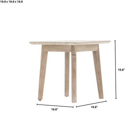 LH Imports Gia Rustic Space Saving Accent Table