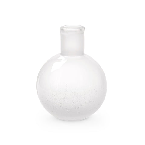 Decorating Essentials Handcrafted Sphere Glass Bud Vase