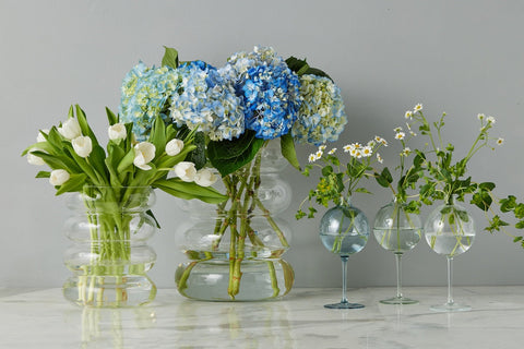 Decorating Essentials Footed Sphere Vase Contemporary Style