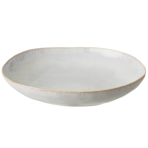 Coastal Organic Stoneware Pasta Bowl with Glazed Finish