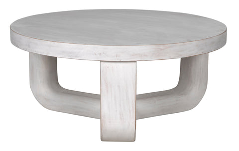 Joel Timeless Minimalist Round Coffee Table Contemporary