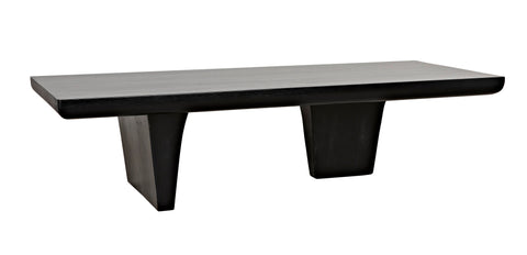 Ward Timeless Minimalist Burnished Wood Coffee Table