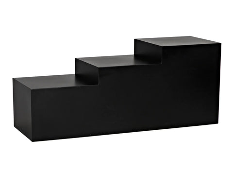 Noir Stein Timeless Minimalist Modern Freeform Coffee Table - 48 W