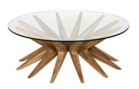 Noir Timeless Minimalist Curved Freeform Coffee Table