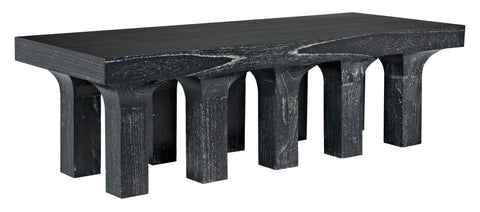 Santos Rustic Distressed Handcrafted Wood Coffee Table