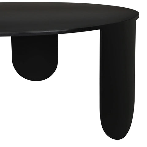 Noir Timeless Minimalist Round Metal Coffee Table Modern