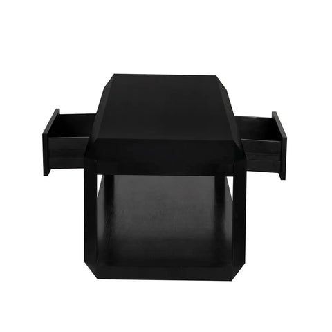 Noir Timeless Minimalist Modern Rectangle Metal Coffee Table