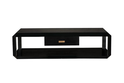 Noir Timeless Minimalist Modern Rectangle Metal Coffee Table