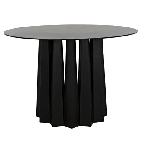 Noir Industrial Creative Tulip Drum Dining Table