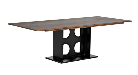 Cameron Refectory Dining Table with Block Foot Contemporary Style