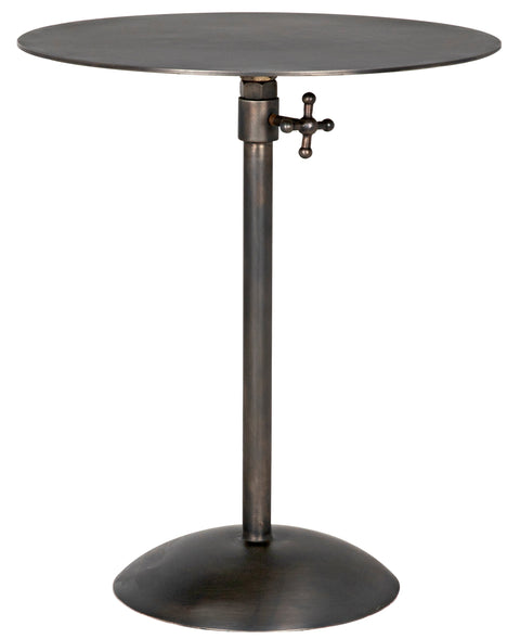 Felix Modern Pedestal Accent Table with Adjustable Height