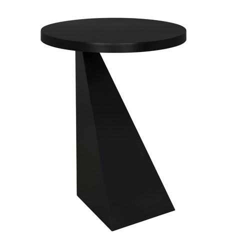 Kano Industrial Round Drum Center Table Accent Table