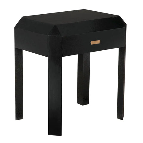 Noir Space Saving Minimalist Trapezoid Center Table