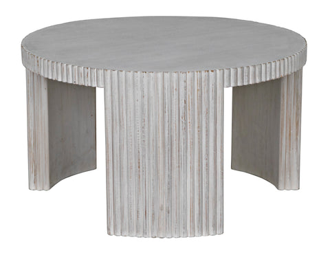 Noir Jgor Space Saving Fluted Round Coffee Table