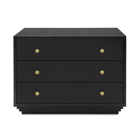 Georgia Contemporary Accent Chest in High Gloss Black Finish