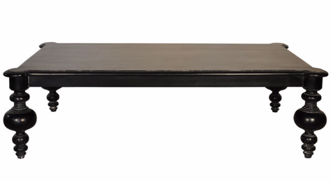 Graff Artful Traditionalist Handcrafted Coffee Table with Bobbin Legs