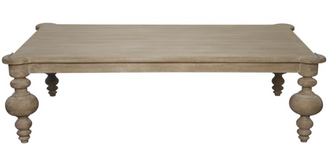 Graff Artful Traditionalist Handcrafted Rectangle Coffee Table