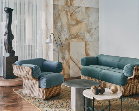 Timeless Minimalist Bohemian Barrel Lounge Chair