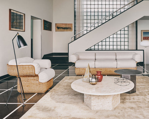 Timeless Minimalist Bohemian Barrel Lounge Chair