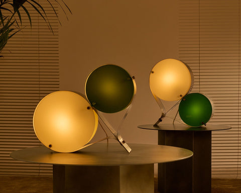 Coppia Ambient Sleek Round Table Lamp for Contemporary Spaces