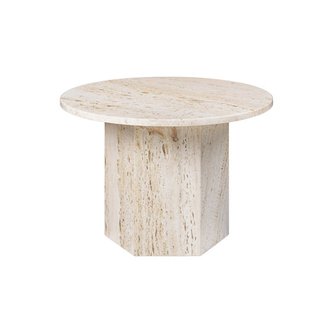 Timeless Minimalist Modern Round Stone Coffee Table