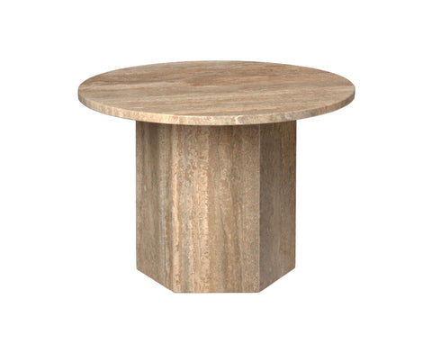 Timeless Minimalist Modern Round Stone Coffee Table