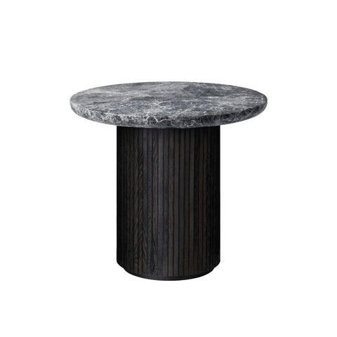 Artful Traditionalist Curved Drum Coffee Table Scandinavian Style
