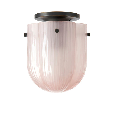 Seine Ambient Modern Fluted Bowl Flush Mount Ceiling Light
