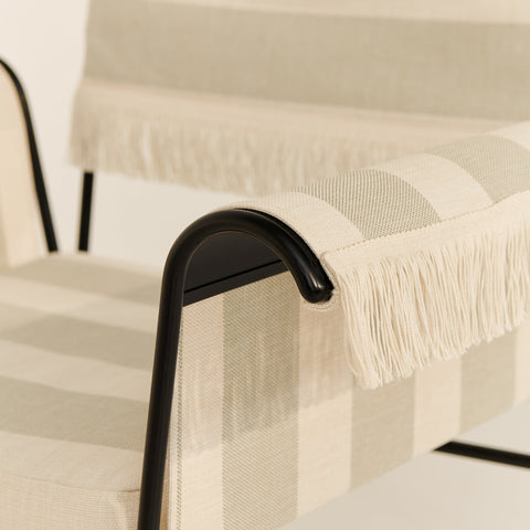 Outdoor Living & Garden Bohemian Dining Armchair with Splayed Legs