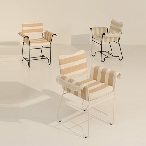 Outdoor Living & Garden Bohemian Dining Armchair with Splayed Legs