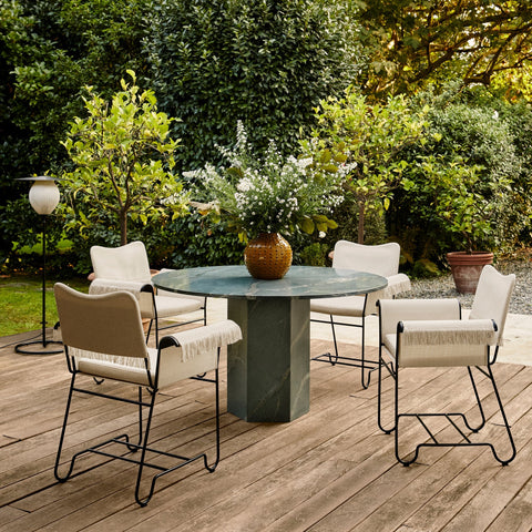 Outdoor Living & Garden Bohemian Dining Armchair with Splayed Legs