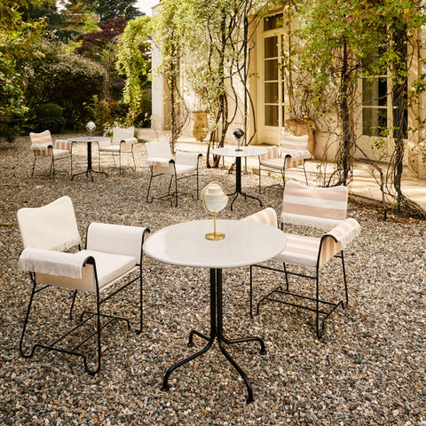 Outdoor Living & Garden Bohemian Dining Armchair with Splayed Legs