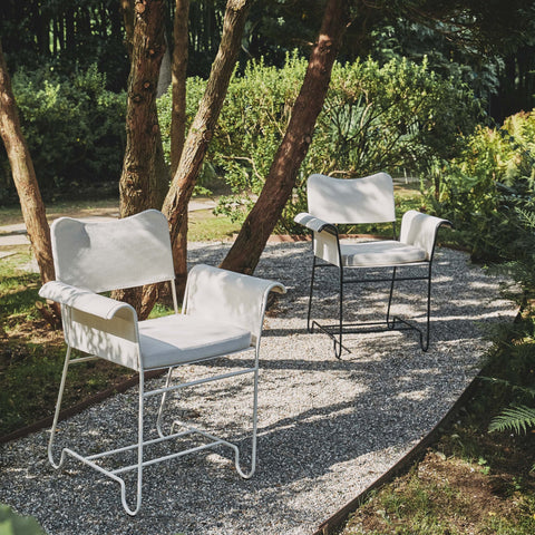 Outdoor Living & Garden Bohemian Dining Armchair with Splayed Legs