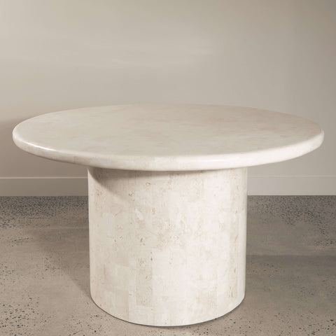 Paradis Round Dining Table | Spanish Beige Marble