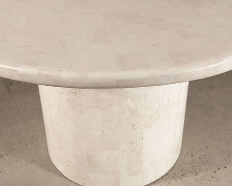 Paradis Round Dining Table | Spanish Beige Marble