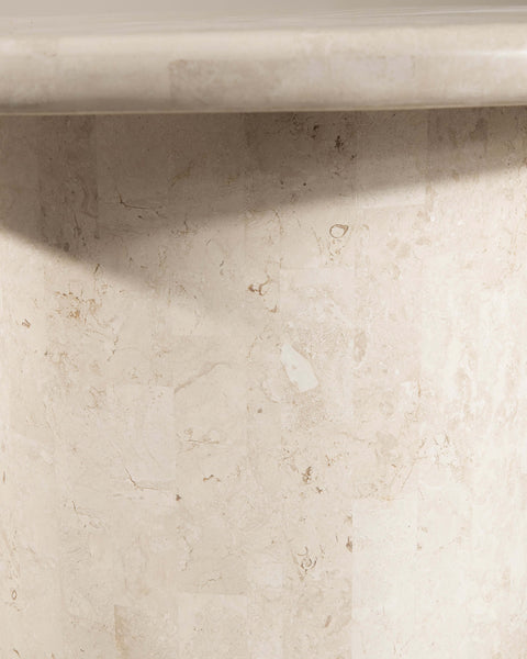 Paradis Round Dining Table | Spanish Beige Marble