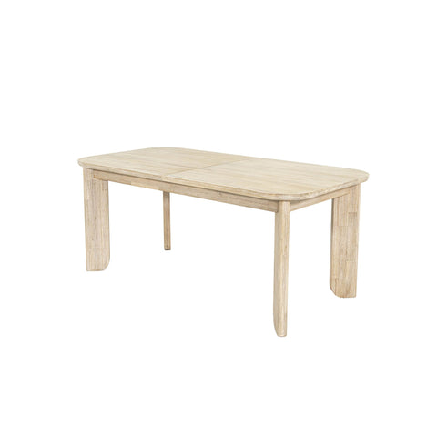 LH Imports Haru Extendable Curved Dining Table