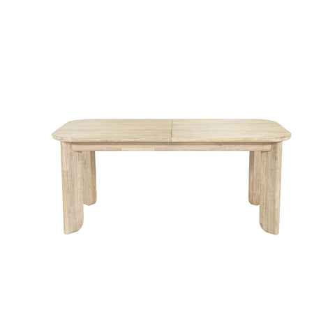LH Imports Haru Extendable Curved Dining Table