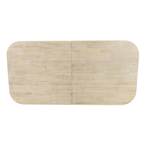 LH Imports Haru Extendable Curved Dining Table