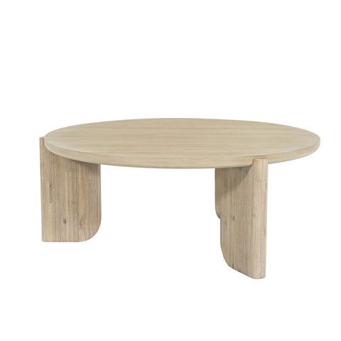 LH Imports Haru Timeless Minimalist Round Coffee Table - 39 W