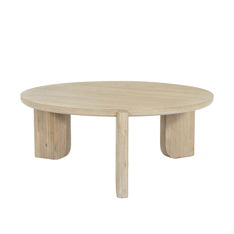 LH Imports Haru Timeless Minimalist Round Coffee Table - 39 W