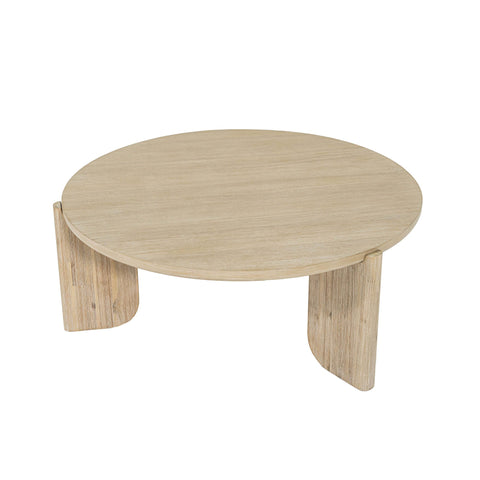 LH Imports Haru Timeless Minimalist Round Coffee Table - 39 W