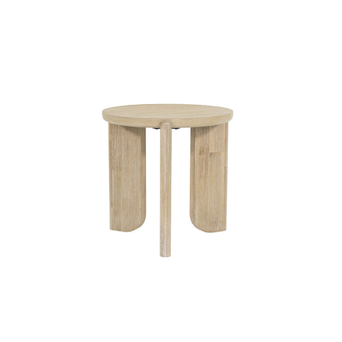 Haru Minimalist Curved Wood Center Table